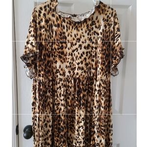 Leopard print dress 3X